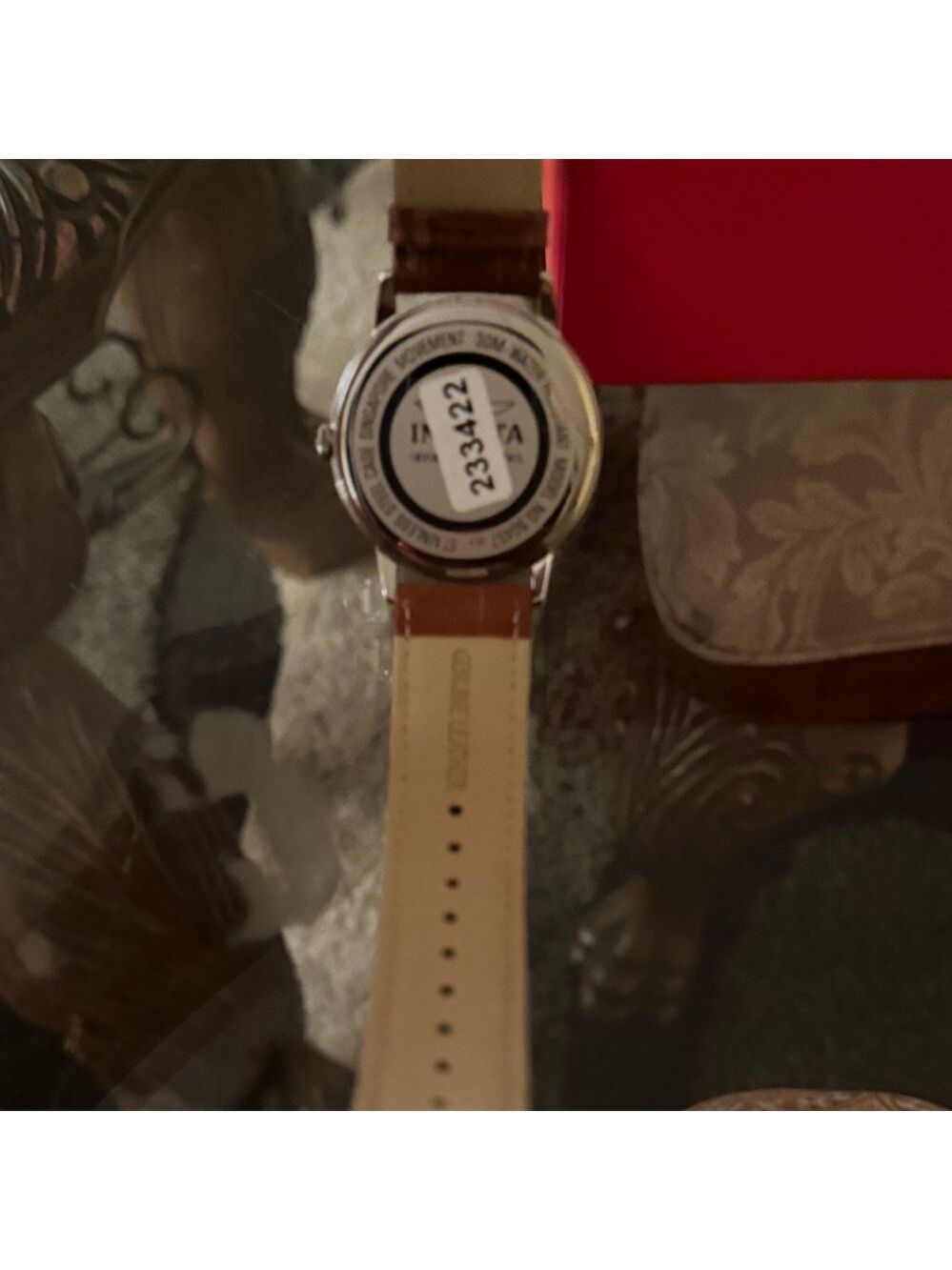 Invicta Celestial Quartz 43mm Dial with Chestnut Leather Strap MRSP $170 - Picture 4 of 15